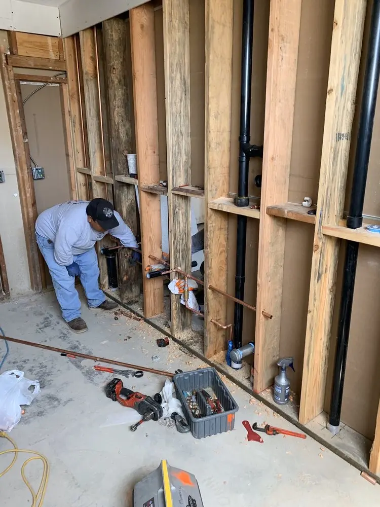 Commercial rough-in plumbing for Water Heater Replacement in Marumsco Village